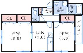 ハイツNinoの間取り画像