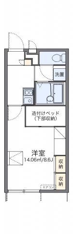 レオパレストゥルーハートの間取り画像