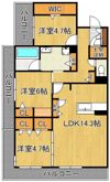 シャーメゾン本城東の間取り画像