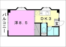 コンフォート今市の間取り画像