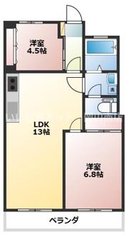 パークヒルズ奥田の間取り画像