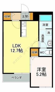 アクアコートの間取り画像