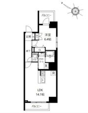 AKUA北品川の間取り画像