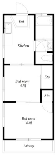 ハイツAの間取り画像