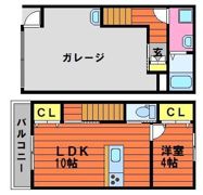 Next Garage鶴新田の間取り画像