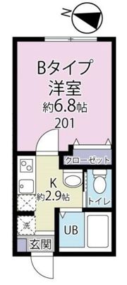 キャメル足立皿沼C棟の間取り画像