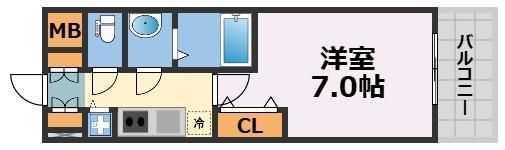 クリスタルグランツ梅田の間取り画像