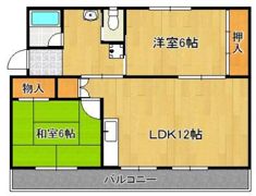 ヴィラナリー中間II 3号棟の間取り画像