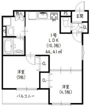 クリエオーレ倉治の間取り画像