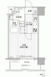 コスモグランス南品川の間取り画像