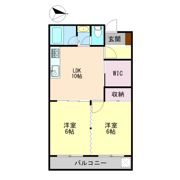 コーポ林第二ビルの間取り画像