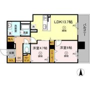 TWIN TOWERS AZUKIの間取り画像