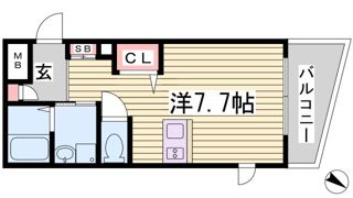 プレサンス神戸駅前グランツの間取り画像