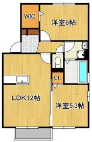 ウィットエブリBの間取り画像