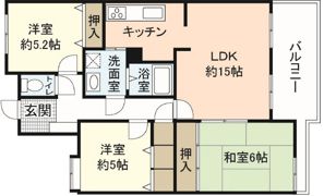 シティプラザ西部公園（402）の間取り画像