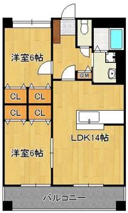 S・E天籟寺マンションの間取り画像