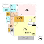 マンテネール Aの間取り画像