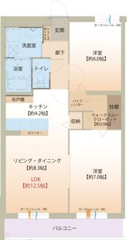 エスポワール藤の木の間取り画像