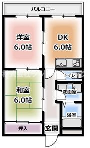 福住マンションの間取り画像