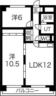 ミラベル元植田の間取り画像