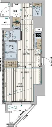 ファーストフィオーレ谷町六丁目フェリシアの間取り画像