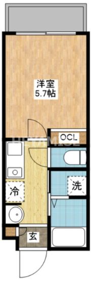 デ・クメール田中町の間取り画像