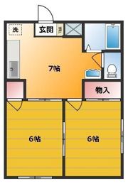 第2ホワイトハイツの間取り画像