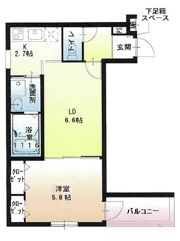 フジパレス正雀駅南Ⅱ番館の間取り画像