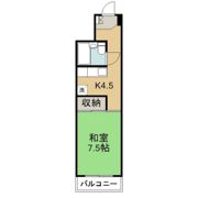 福室マンションの間取り画像