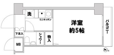ヴァンハウス吉野町の間取り画像