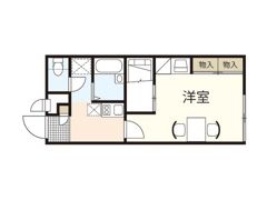 レオパレスfloraⅢの間取り画像