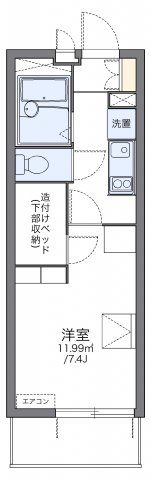 レオパレスシャローム上杉の間取り画像