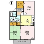 セジュール・ブルーエ Bの間取り画像