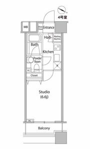 ファーストリアルタワー新宿の間取り画像
