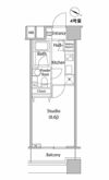 ファーストリアルタワー新宿の間取り画像
