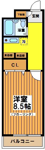 ウェル明大前の間取り画像