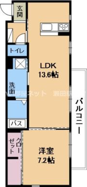 東晃ミシェルの間取り画像