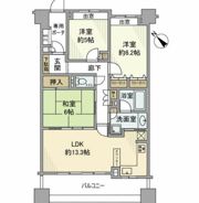 ライオンズマンション横濱元町キャナリシアの間取り画像