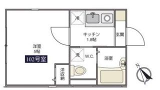 パピー寺谷の間取り画像