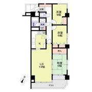 レジデンス山手の間取り画像