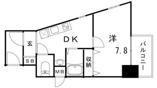 エステムコート新神戸エリタージュの間取り画像