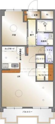 矢野マンションの間取り画像