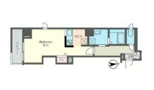 フィオーレ品川の間取り画像