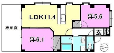 フォブールNYの間取り画像