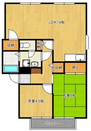 サンビレッジ緑ヶ丘B棟の間取り画像