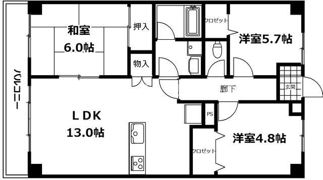 オレンジコート高松の間取り画像