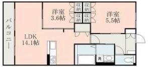 ウィズハイム戸島西の間取り画像