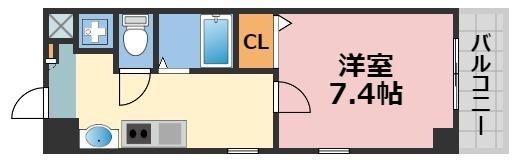 フォレスト西道頓堀の間取り画像