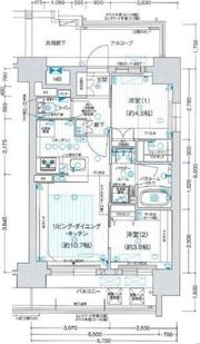 プレサンス レイズ 桜山 WESTの間取り画像