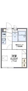 レオパレススリーピースK10の間取り画像